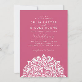 Invitación West Pacific Variant Oval Classic Mandala Wedding