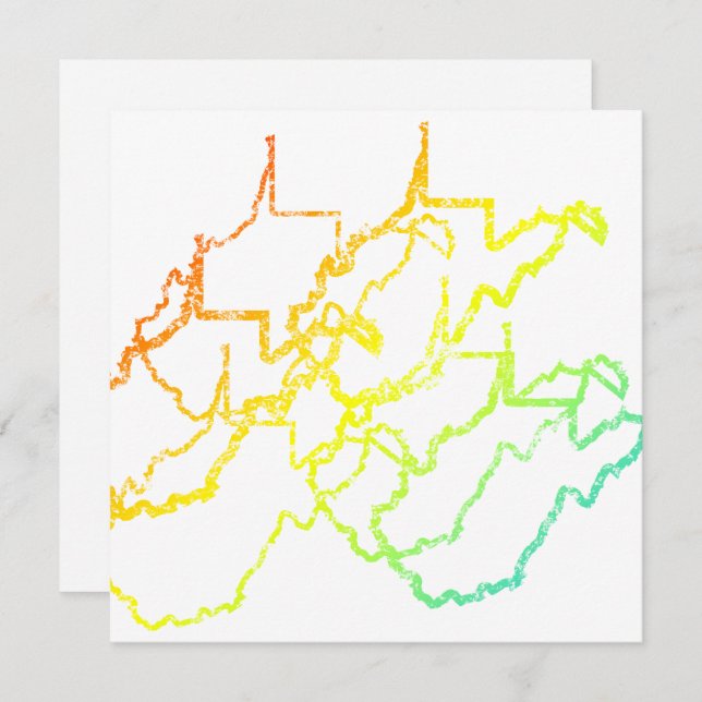 Invitación west virginia chill blur (Anverso / Reverso)