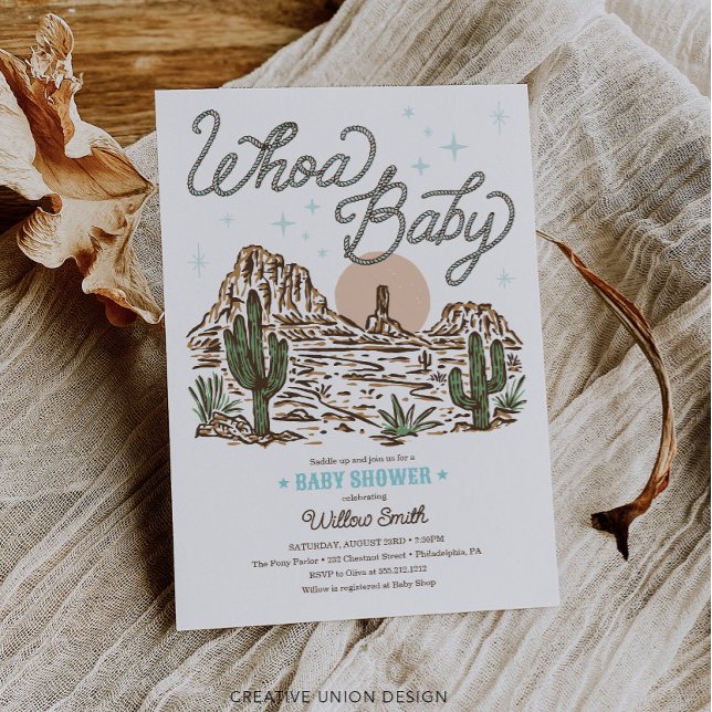 Invitación Western Cowboy Boy Baby Shower (Subido por el creador)