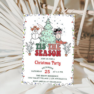 Invitación Western Cowboy Es El Fiesta De Los Navidades De Te