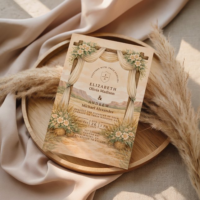 Invitación Western Desert Arch Wedding (Subido por el creador)