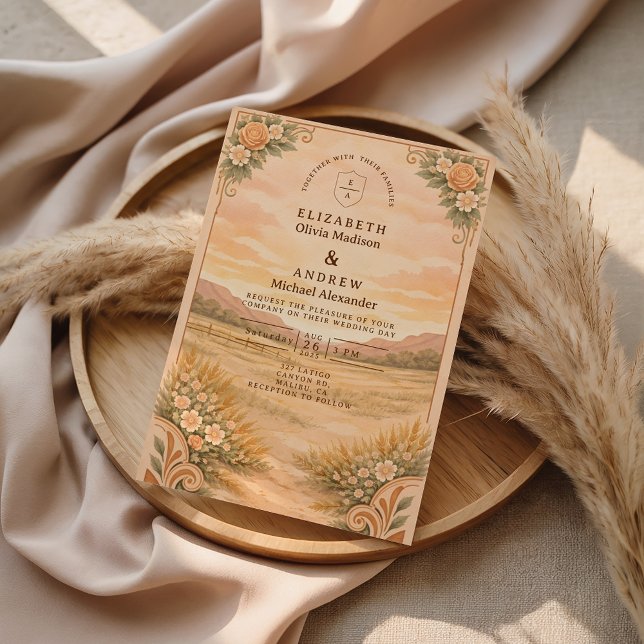 Invitación Western Desert Canyon Wedding (Subido por el creador)