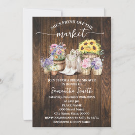 Invitación Western She's Fresh Off the Market Bridal Shower
