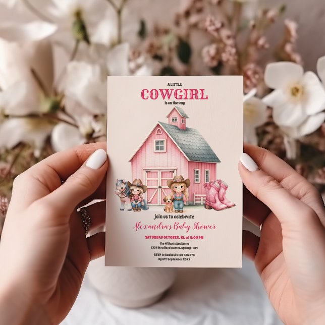 Invitación Western Watercolor Baby Shower (Subido por el creador)