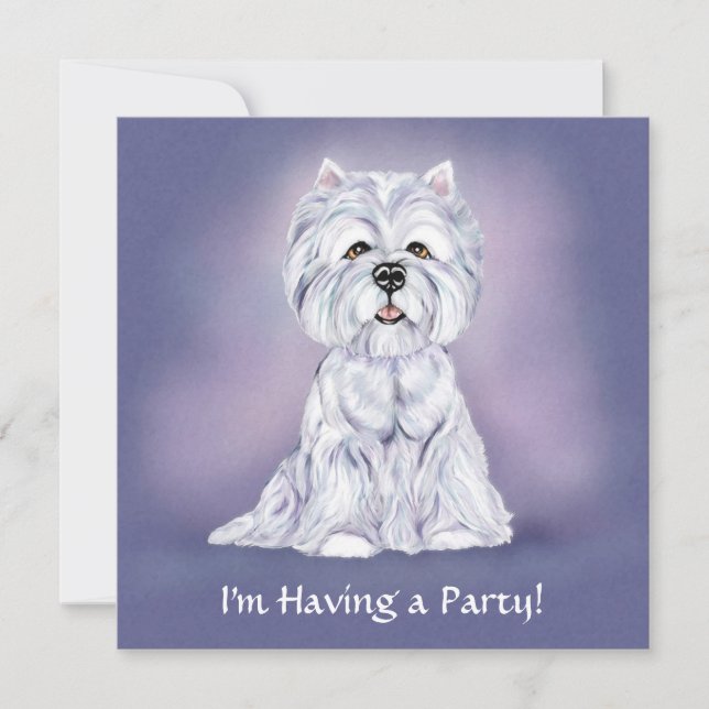 Invitación Westie Sit (Anverso)