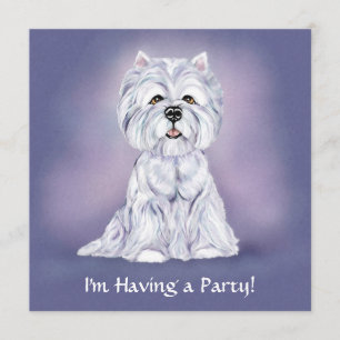Invitación Westie Sit