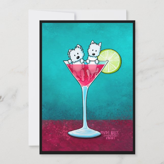 Invitación Westies KiniArt Cosmopawlitan (Anverso)