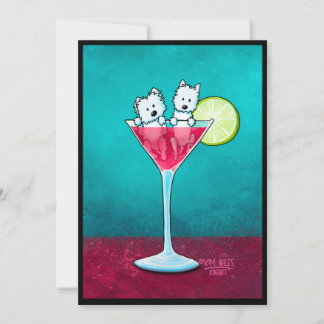 Invitación Westies KiniArt Cosmopawlitan