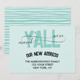 Invitación Weve Moved Y'all Moving Announcement