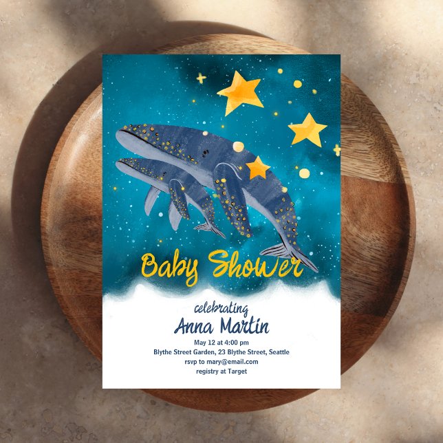 Invitación Whale of a Tale Baby Shower (Subido por el creador)