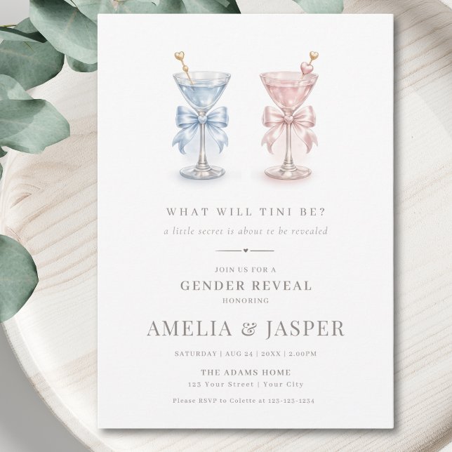 Invitación What Will Tini Be Gender Reveal (Subido por el creador)