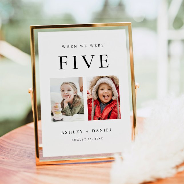 Invitación When We Were Age Photo Table Number (Subido por el creador)