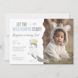 Invitación Where the Wild Things Are Wild One First Birthday