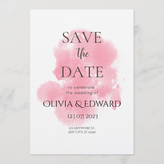 Invitación Where Two Hearts Meet Wedding Invitation (Anverso)