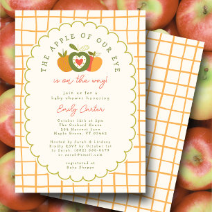 Invitación Whimsical Apple de nuestro Ojo Otoño Género neutra
