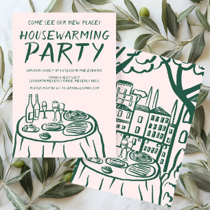 Invitación Whimsical Balcony Apartment Personalizado Calentam