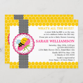 Invitación Whimsical Bee Baby Shower