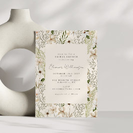 Invitación Whimsical Boho Greenery Foliage Bridal Brunch