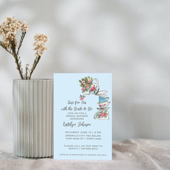 Invitación Whimsical Bridal Shower Tea Party (Subido por el creador)
