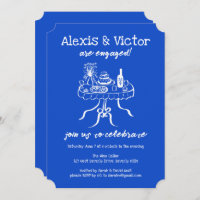 Whimsical Buffet DInner Personalizado Engagement P