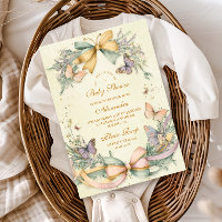 Whimsical Butterfly Bow Baby Shower