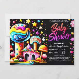 Invitación Whimsical Candyland Bliss Baby Shower