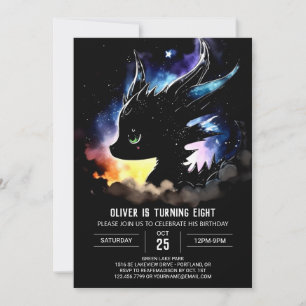 Invitación Whimsical Dragon Birday