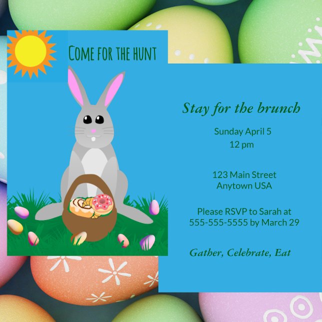 Invitación Whimsical Easter Brunch  (Subido por el creador)
