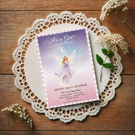 Invitación Whimsical Fairy Baby Shower Invitation