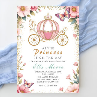 Invitación Whimsical Fairytale Princess Baby Shower
