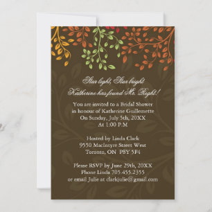 Invitación Whimsical Fall Bridal Shower
