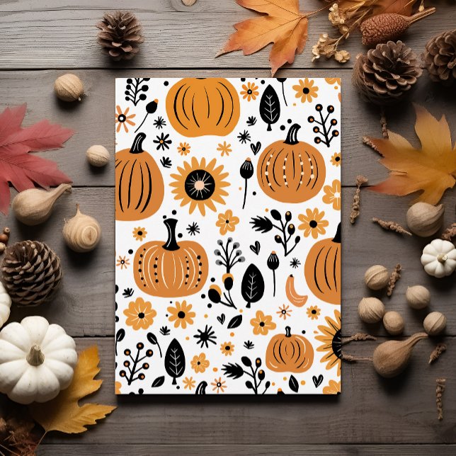 Invitación Whimsical Fall Pumpkin Fiesta de Acción de Gracias (Subido por el creador)