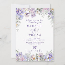 Invitación Whimsical Floral Romántica Boda Jardín