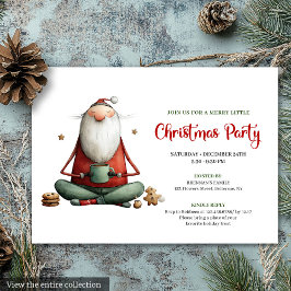 Invitación Whimsical Funny Santa Classic Christmas Invitation