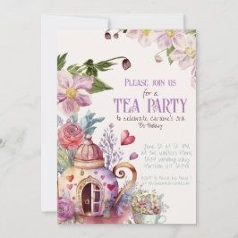 Invitación Whimsical Garden Fairytale Tea Fiesta