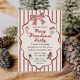 Invitación Whimsical Hand Drawn Friendsmas Christmas Party