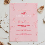 Invitación Whimsical Handdraw martini 50th Birthday Party<br><div class="desc">Esta caprichosa invitación a la fiesta de cumpleaños es perfecta para una fiesta de cumpleaños número 50 con un retro borde de garrapatas dibujado a mano. Para una personalización más avanzada de este diseño, por ejemplo, cambiar el diseño, el tamaño de letra o el tamaño del texto, haga clic en...</div>