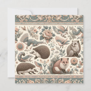 Invitación Whimsical Hedgehog Haven (Refugio de sepultura): F