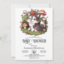 Whimsical Magical Wolf Baby Shower Digital