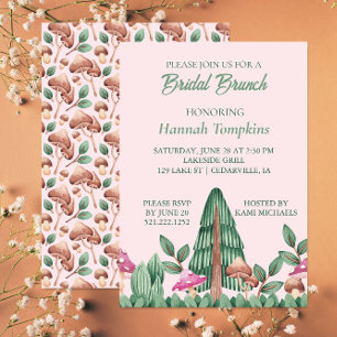 Invitación Whimsical Meadow Mushrooms Bridal Brunch Invitan