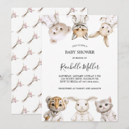 Invitación Whimsical Pajama Parade: Baby Shower Invitation 