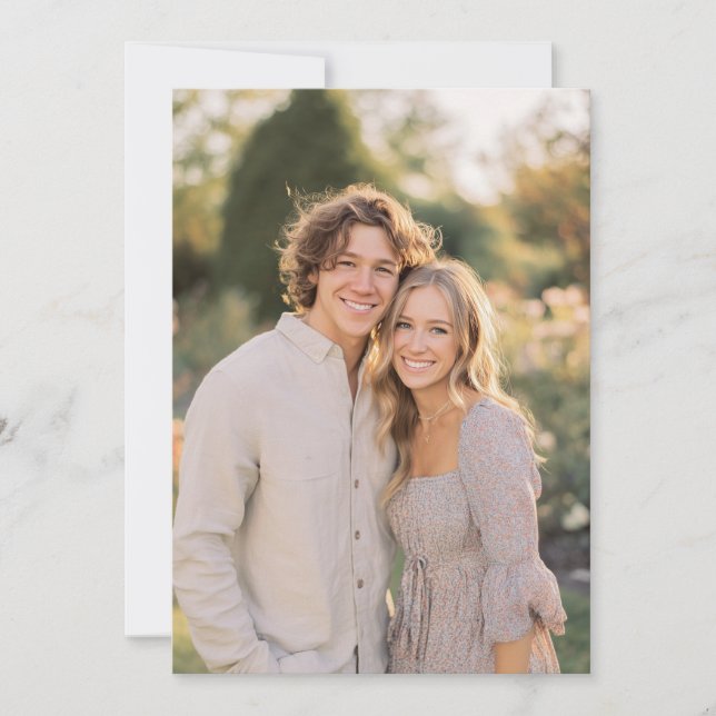 Invitación Whimsical Pastel Floral Photo (Anverso)