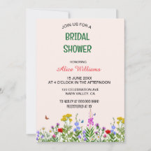 Whimsical Pastel Marco de Flor Silvestre Ducha Bri