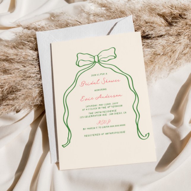 Invitación Whimsical Quirky A Mano Escrito A Mano Con Ducha B (Subido por el creador)