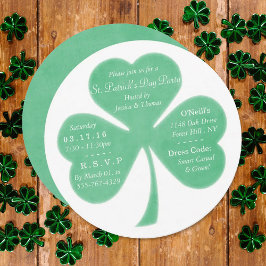 Invitación Whimsical Shamrock St. Patrick's Day Fiesta