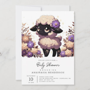 Invitación Whimsical Sheep Baby Shower