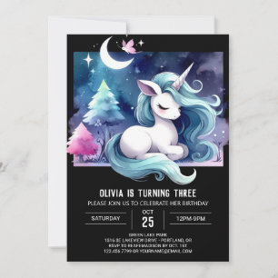 Invitación Whimsical Simple Horse Birday