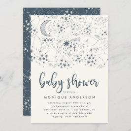 Invitación Whimsical Starry Night Constellation Baby Shower