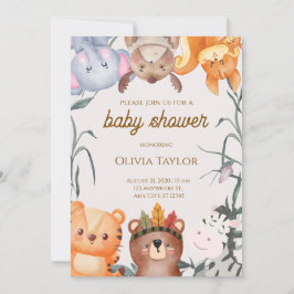Invitación Whimsical Watercolor Baby Shower Invitation