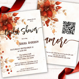 Invitación Whimsical Watercolor Italiano Floral Bridal Shower